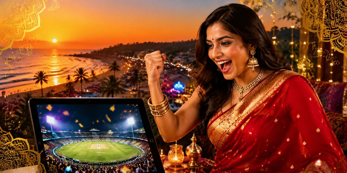 Beachside betting payments in Goa with mobile devices